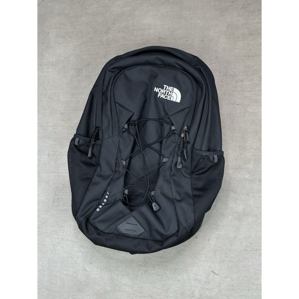 The North Face Jester Black Laptop School Travel Bottle Pockets Backpack